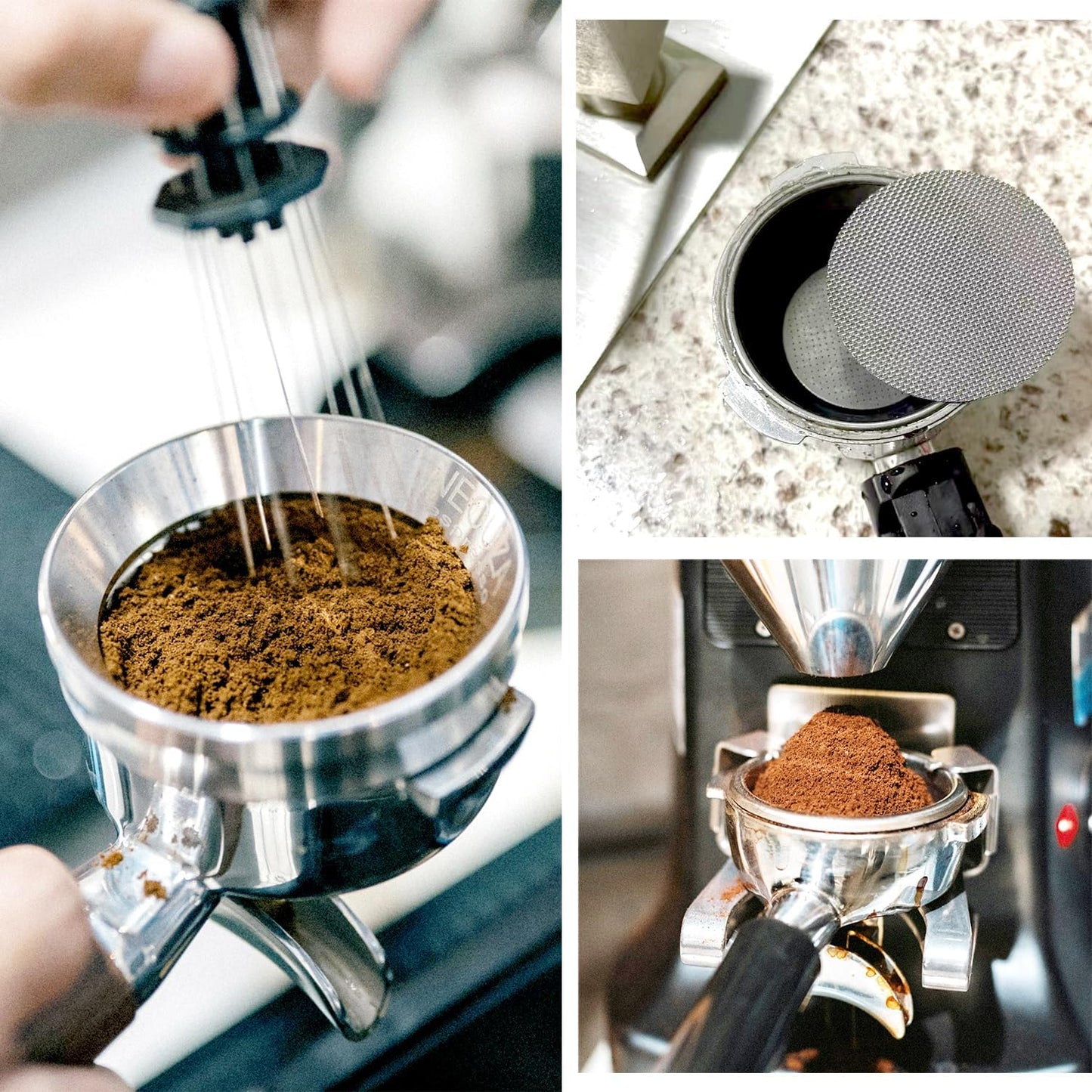 2 Pack 51mm Espresso Puck Screen, Reusable Coffee Filter Screen for Portafilter Filter Basket, 1.7mm Thickness 150μm 316 Stainless Steel, Compatible with Espresso Machine