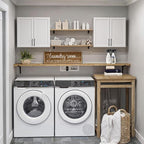FIMELLO 47.2" W Laundry Room Cabinets Wall Mounted, Laundry Wall Cabinet - Image 7