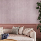 CRE8TIVE Large Size 24"x354" Pale Pink Grasscloth Peel and Stick Wallpaper - Image 2
