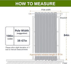 NICETOWN Blackout Sliding Glass Door Curtain - Image 7