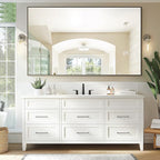 TRAHOME Bathroom Vanity Mirror for Wall, HD Shatterproof Glass, Hangs - Image 6