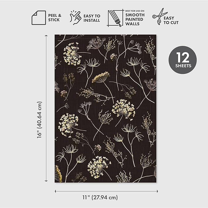 Main Street Peel and Stick Wallpaper Eco-Friendly Sheets 12 Pack, 11 X 16 Inch - Image 2