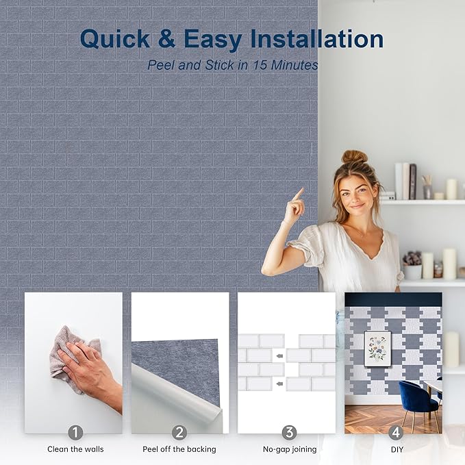 WoveN SounD Brick Acoustic Wall Panels Seamless Visual, High Density, Sound - Image 5