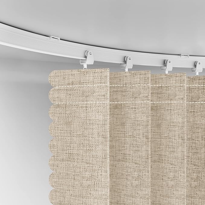 100% Blackout Room Divider Curtains Ceiling Curtain Track Sets Blackout - Image 4