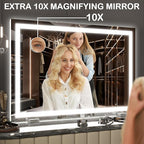 FENNIO Makeup Mirror with Lights 32"x22" ，LED Makeup Mirror ，Large Vanity - Image 7