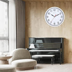 Wall Clock, 8 Inch Silent Sweep Movement Accurate Small Clocks Kitchen/Living - Image 6