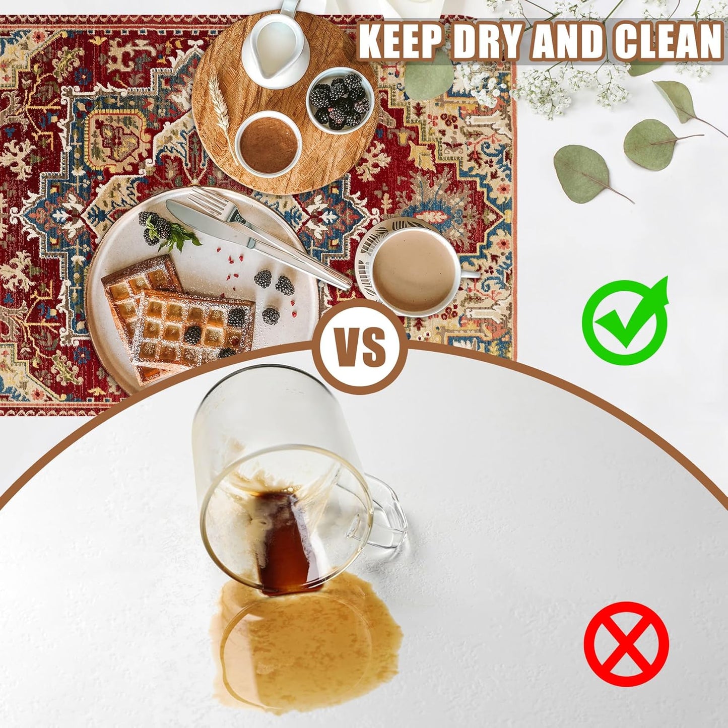 Boho Dish Drying Mat Persian Tribal Coffee Bar Mat for Countertop Absorbent Rubber Backed Hide Stain Dish Drainer Rack Pad Coffee Maker Espresso Machine Dining Room Decoration 11.8 x 19.7 Inch