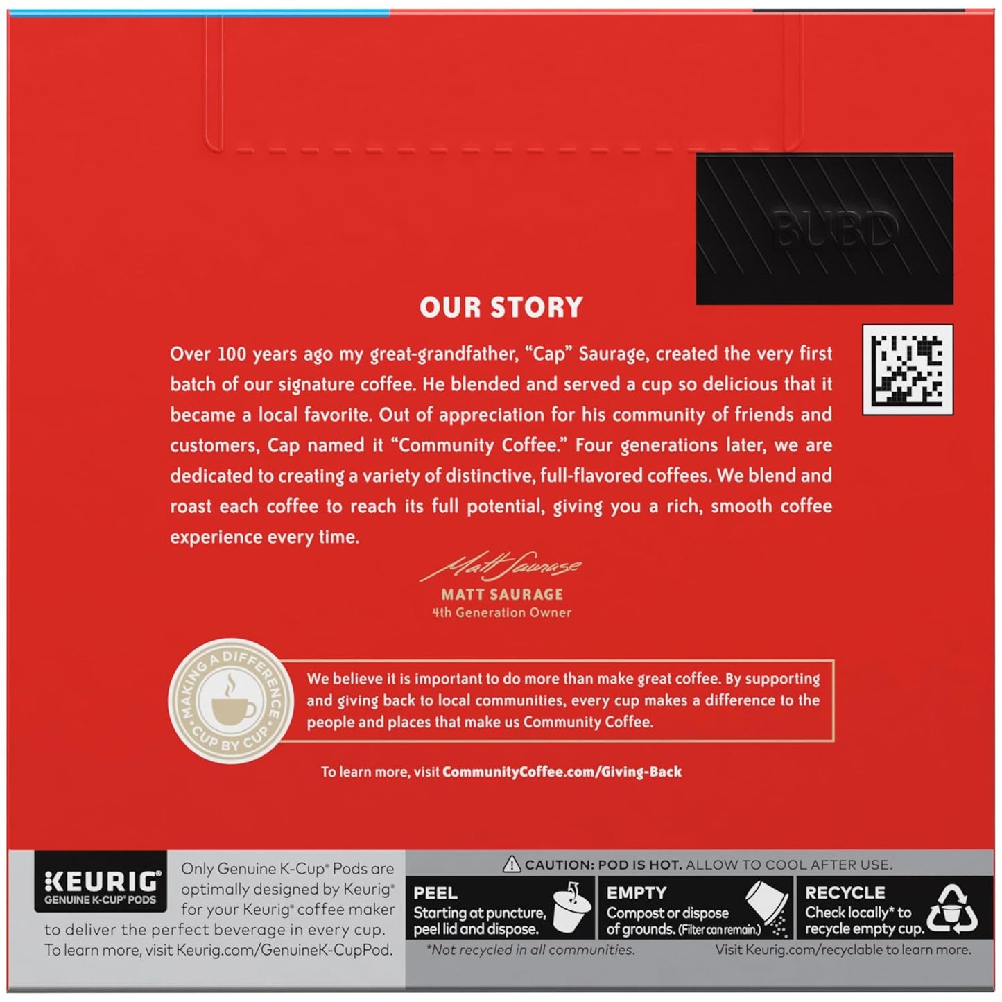 Community Coffee Breakfast Blend Medium Roast Single-Serve Keurig K-Cup Pods 48 Count (Pack of 2)