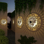 4 Pack Solar Fence Lights Metal Solar Powered Outdoor Wall Deck Step Lights Sun - Image 4