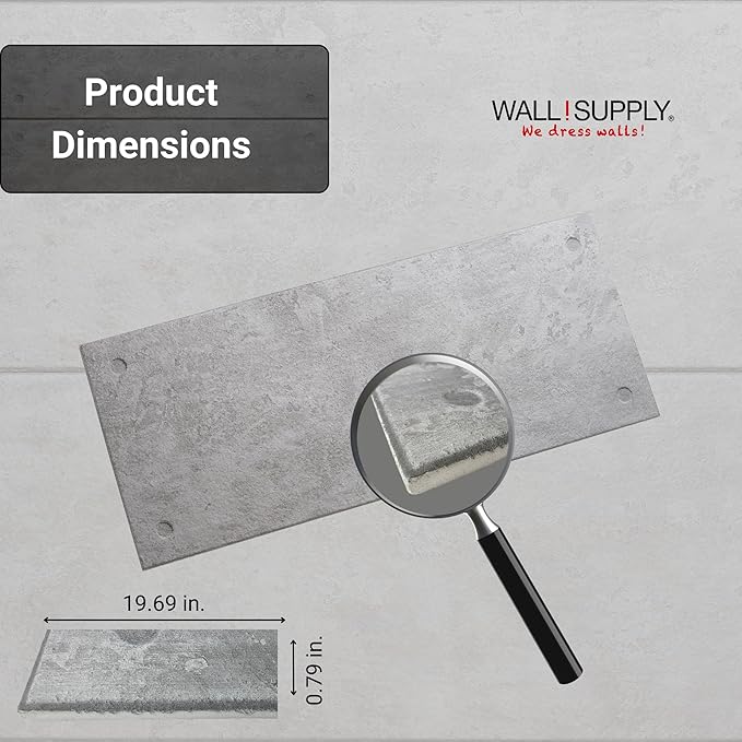 Wall!Supply 3D Wall Panels – Industrial Concrete Loft Style – Lightweight Foam - Image 6