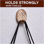 Indian Shelf 6 Lb- 3 Pieces Decorative Wood Adhesive Wall Hooks–Boho Peel and - Image 7