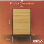 5ft H x 3.2ft W No Dig Enclo Fairmont Cedar Wood Privacy Screen, Great to Hide - Image 6