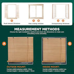 Bamboo Blinds for Interior Windows Easy to Install Bamboo Shades for Indoor - Image 7