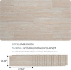 SINGULARWOOD 15pcs/26.46 sq ft Soft Stone Wall Tiles, Flexible Rock Travertine - Image 3