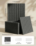Aothia 12-Pack Felt Bulletin Board Tiles 48"x36", Modular Pin Board - Image 2