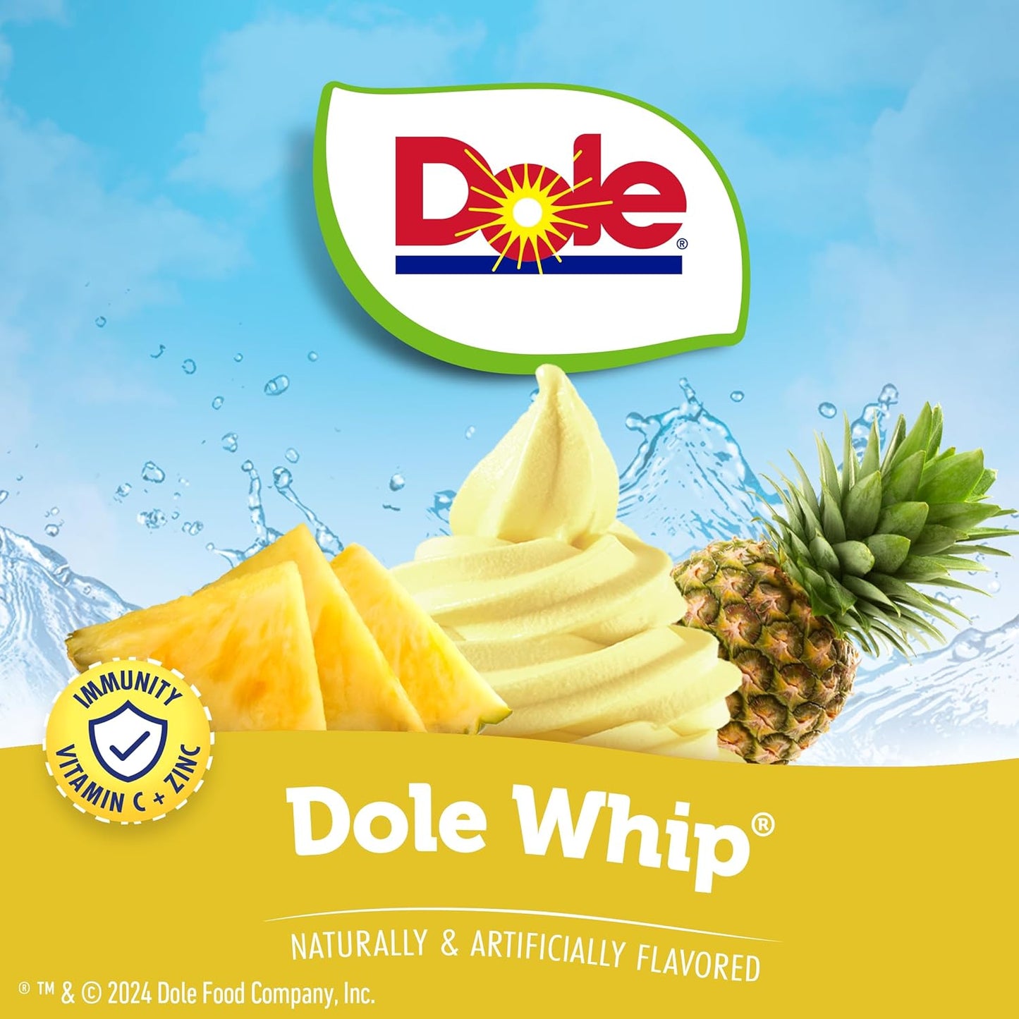 Dole Pineapple Whip Liquid Water Enhancer - Sugar Free & Delicious, Makes 160 Flavored Water Beverages - Pack of 4