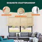 Bamboo Blinds for Interior Windows Easy to Install Bamboo Shades for Indoor - Image 3