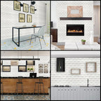 YU LI 3DH 3D Wall Panels Peel and Stick 30PCS White Foam Brick Wallpaper - Image 4