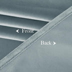 NICETOWN Stone Blue Velvet Curtains & Drapes 108 inches Long - Image 8