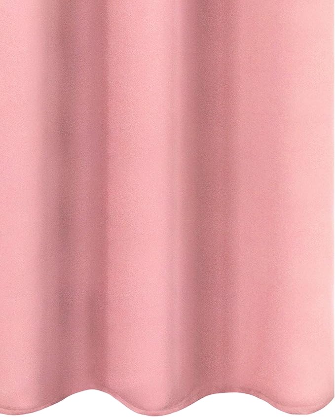 LEMOMO Pink Blackout Curtains 34 x 54 Inch Length/Set of 2 Curtain - Image 9