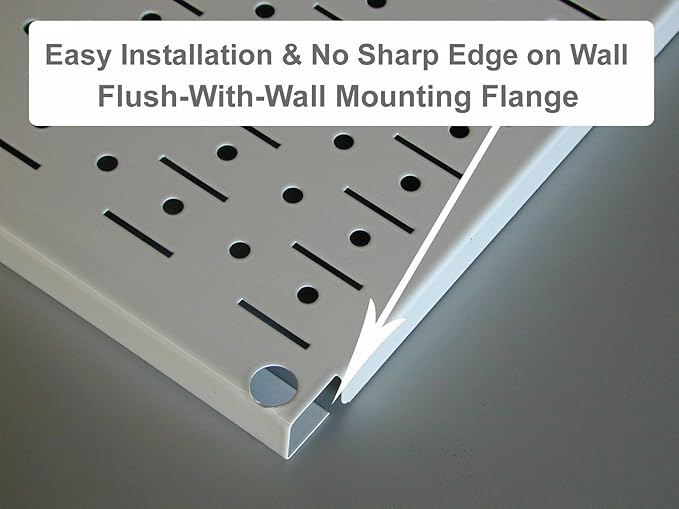 Wall Control Pegboard Rack Garage Storage Galvanized Steel Horizontal Peg Board - Image 6