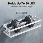 PUSDON 2-Pack 16.5" Extra Long Slim Shower Caddy, Adhesive Wall Mount Bathroom - Image 5