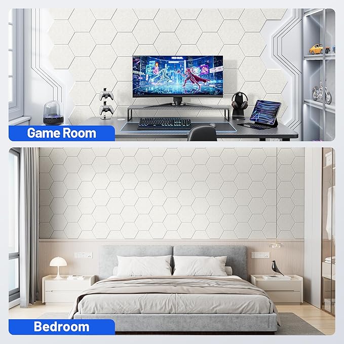 12 Pack Hexagon Acoustic Panels - Image 6