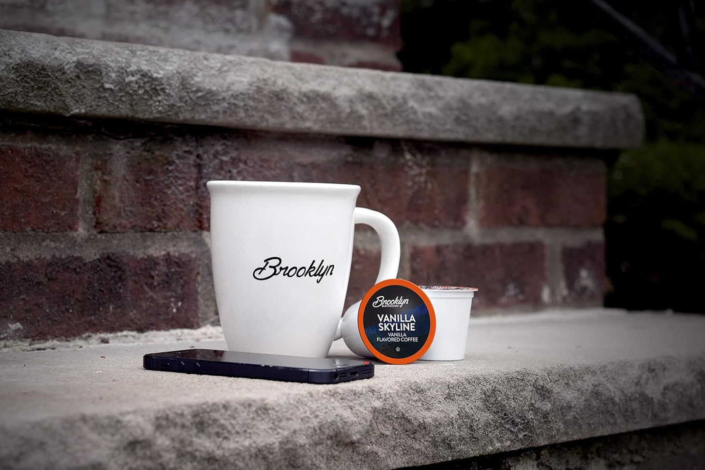 Brooklyn Beans Vanilla Skyline Gourmet Coffee Pods - Compatible with Keurig K Cup Brewers Including 2.0 Machines, 40 Count, Rich and Creamy Vanilla Flavored