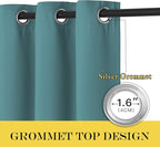 NICETOWN Sea Teal Blackout Curtains - Image 6