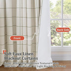 Lajode Plaid Patterned Curtains Thermal Insulated - Image 3