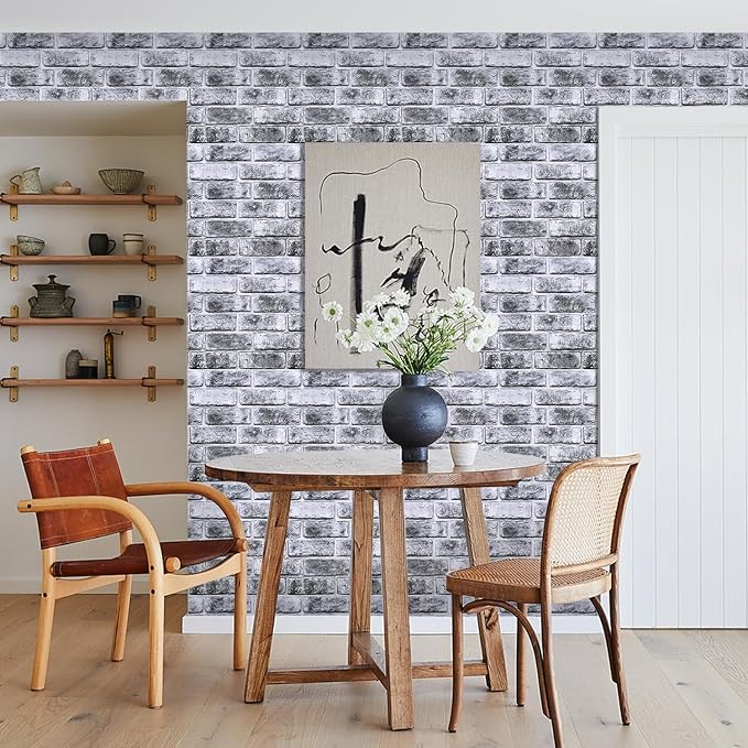 Commomy 3D Faux Brick Wall Panels Peel and Stick - Image 7