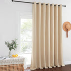 NICETOWN Sliding Door Curtain for Living Room, Grommet Blackout Patio Door - Image 2