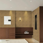 15.75"x590.6" Brown Wallpaper Peel and Stick Removable Grasscloth Textured Wall - Image 6