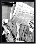 Poster Master Drinking Coffee Print by PosterMaster