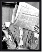 Poster Master Drinking Coffee Print by PosterMaster