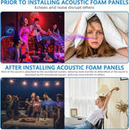 2Pack Sound Proof Foam Panels |48"×24"×2" Quick-Recovery Soundproof Wall Panels - Image 4