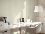 Guvana Grasscloth Peel and Stick Wallpaper Cream Textured Contact Paper Modern - Image 5