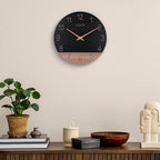 La Crosse Clock 404-3630C 12 inch Dark Sierra Wood Analog Quartz Wall Clock - Image 7