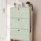 Green Grasscloth Peel and Stick Wallpaper 17.3"x120" Faux Linen Textured - Image 8