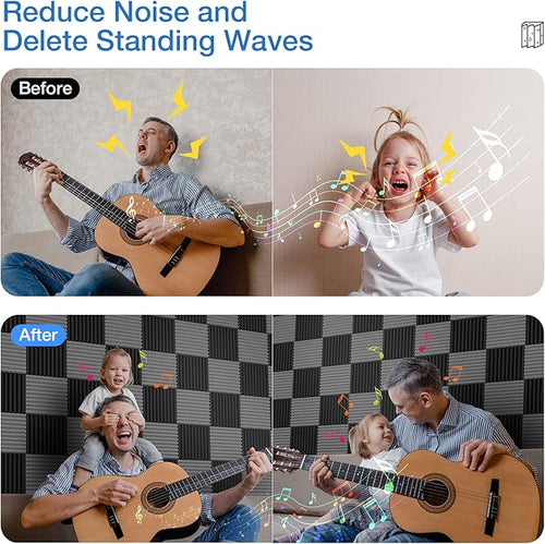 12 Pack Sound Proof Foam Panels - Image 2