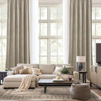 NICETOWN Camel Velvet Curtains 84 Inch Long 62 Wide, Rod Pocket Room Darkening - Image 7