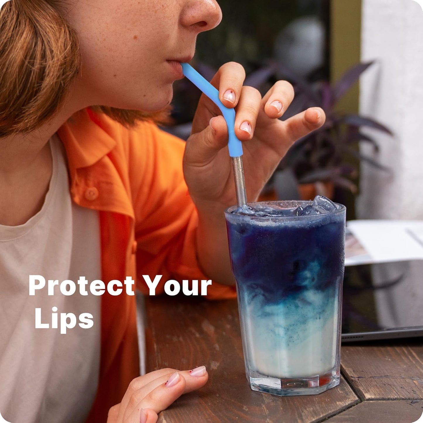 6Pcs Silicone Straw Tips, Reusable Rubber Straw Tips for Metal Straws and Other 0.31Inch (8MM Outdiameter) Straws, Fit for Stanley Cup Tumbler (Multicolor 1)