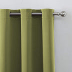 LEMOMO Blackout Curtains 52 x 45 inch/Olive Green Curtains Set of 2 - Image 7