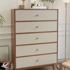 VEELIKE Beige Grasscloth Peel and Stick Wallpaper Textured Neutral Grasscloth - Image 8