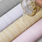 Pink Grasscloth Peel and Stick Wallpaper Textured Contact Paper 15.7" X 120" - Image 2