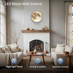 Dimmable Moon Wall Light 12 inch Wall Lights - Image 2