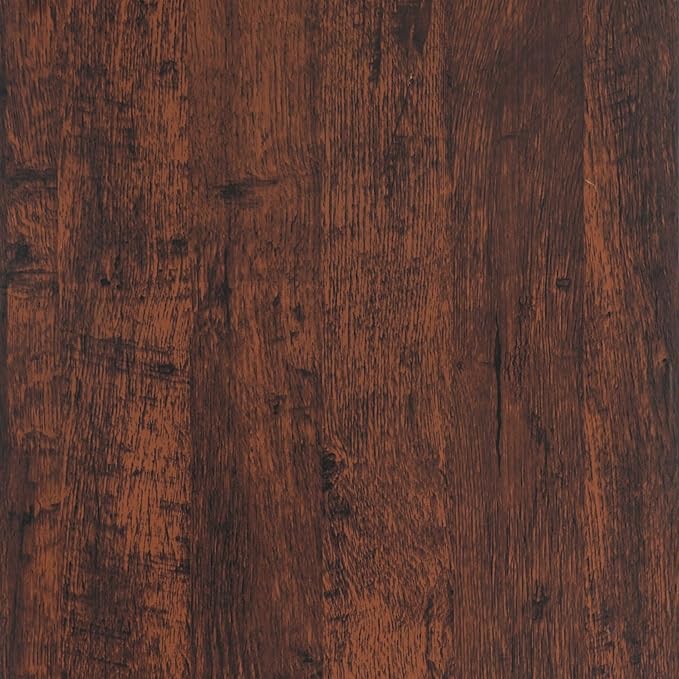 Dimoon 236"x17.7"Peel and Stick Wood Wallpaper Red Brown Wood Paper Red Dark - Image 8