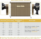 Shade&Beyond Custom Size Outdoor Roller Shades Cordless Patio Roll Up Blinds - Image 7