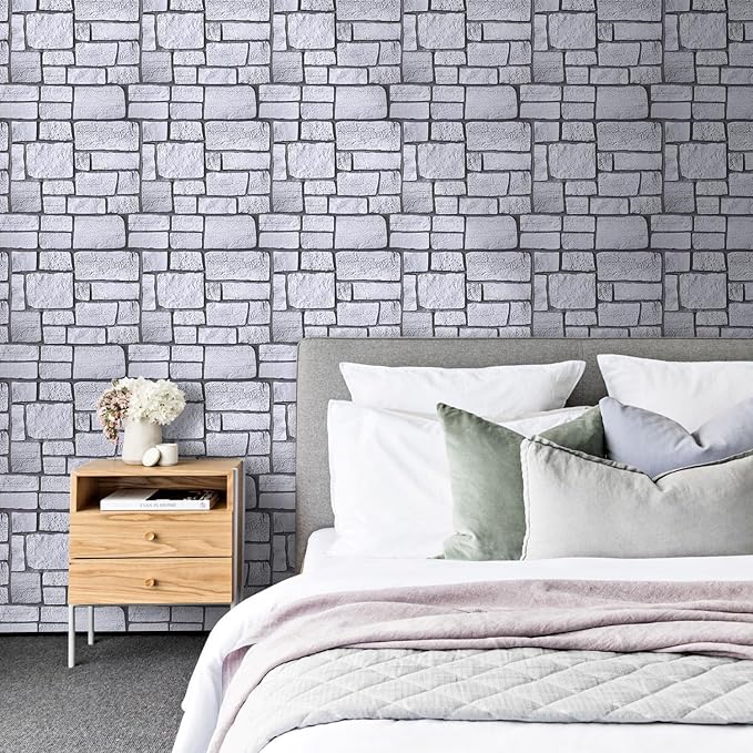 COMSTICKC 3D Faux Stone Wall Panel, Peel and Stick Tiles, Self-Adhesive PVC - Image 6