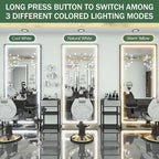 FENNIO Full Length Mirror with Lights, Free Standing Lighted Floor Mirror - Image 5